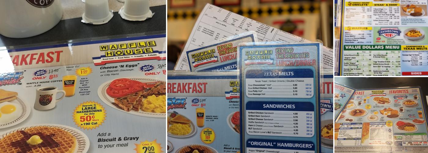 Waffle House Menu