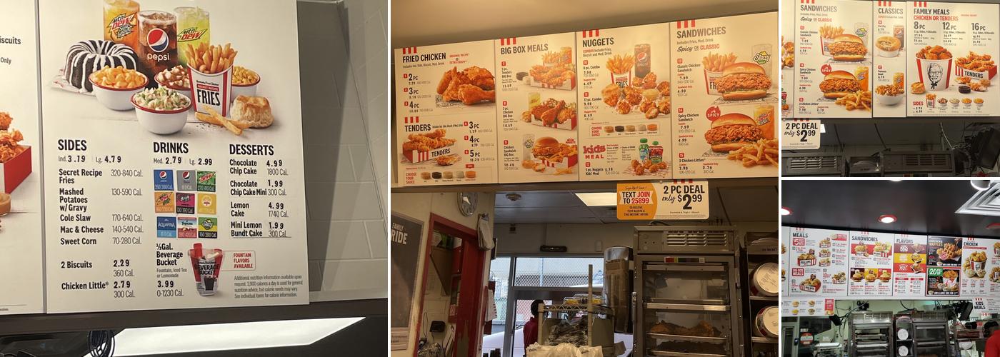KFC Menu