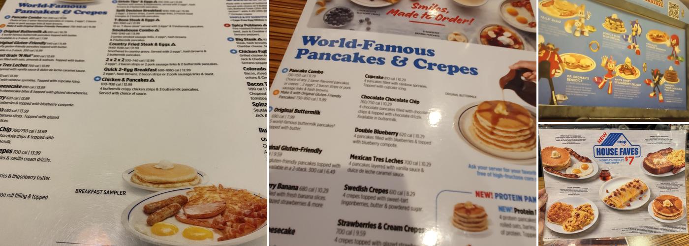 IHOP Menu