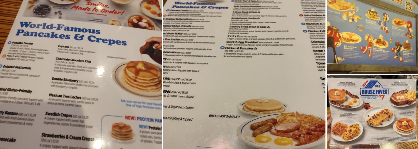 IHOP Menu