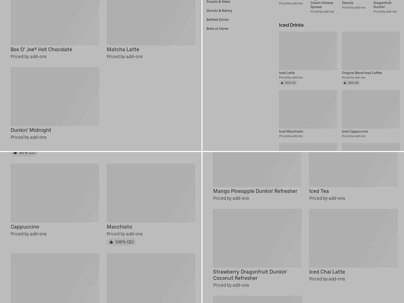 Dunkin' Menu