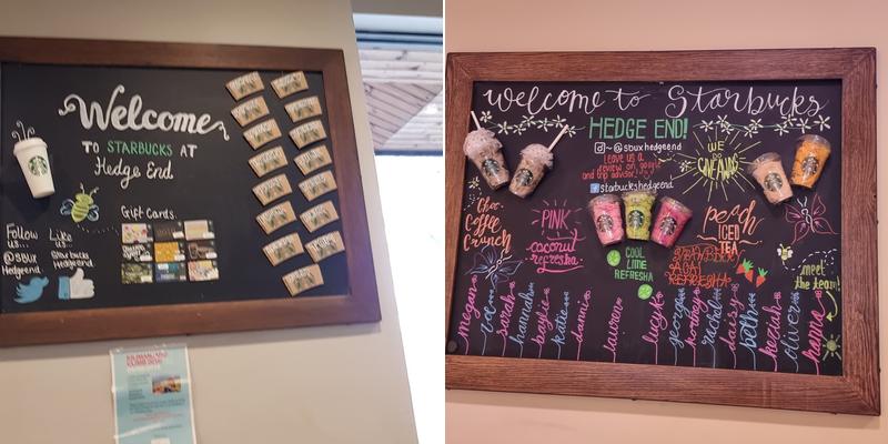 Starbucks Coffee Menu