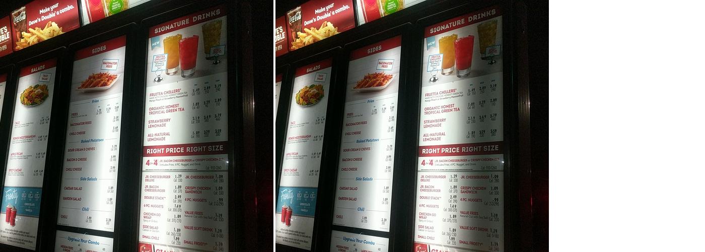 Wendy's Menu
