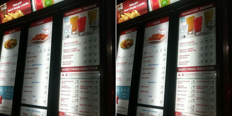 Wendy's Menu