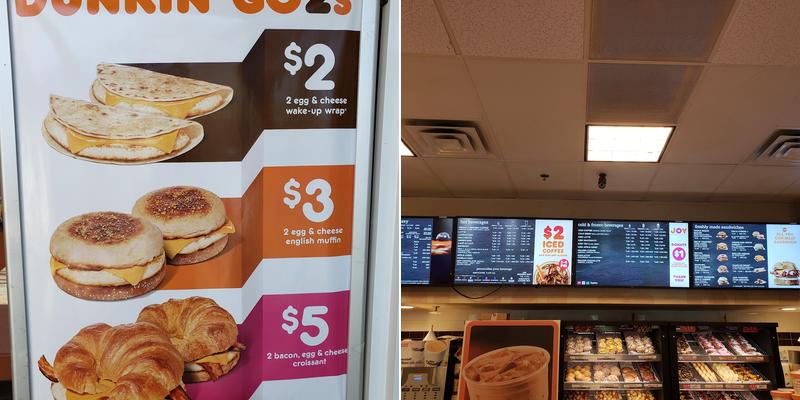 Dunkin' Menu