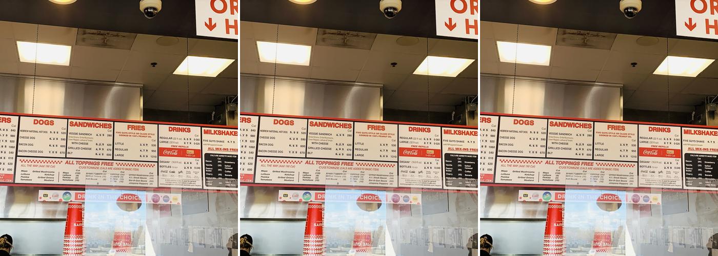 Five Guys Menu