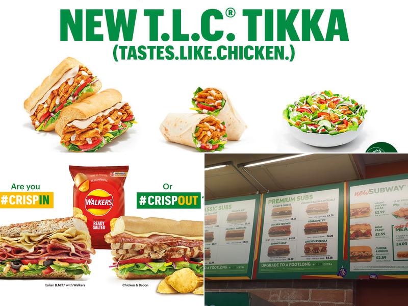 Subway Menu