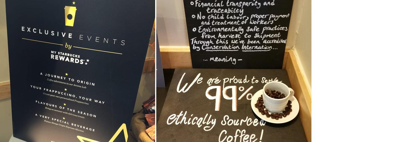 Starbucks Coffee Menu