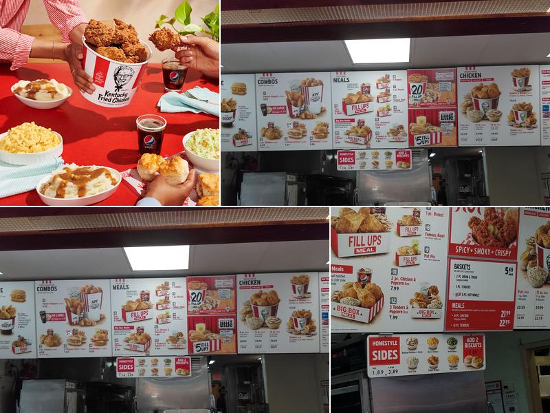 KFC Menu