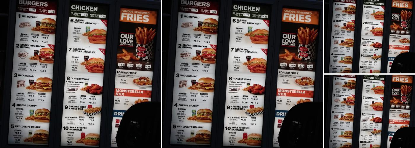 Checkers Menu