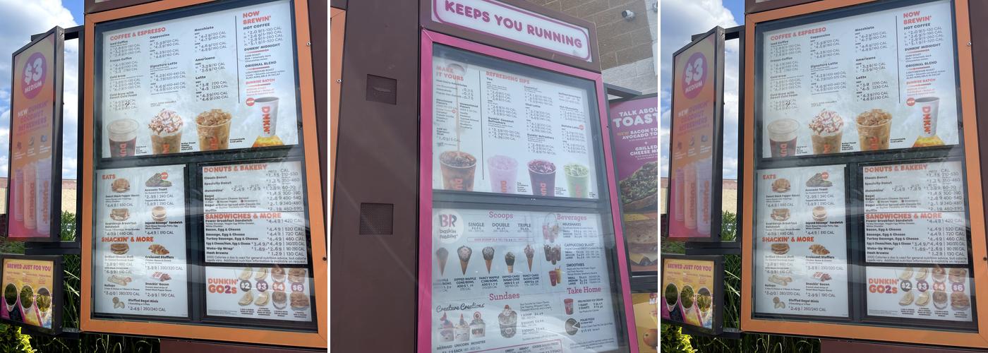 Dunkin' Menu