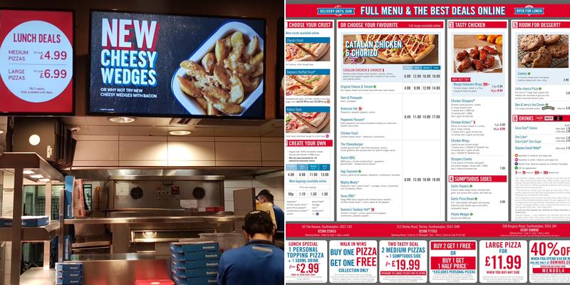 Domino's Pizza - Southampton - The Avenue Menu