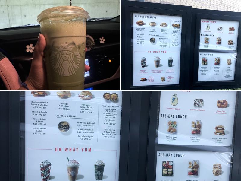 Starbucks Menu