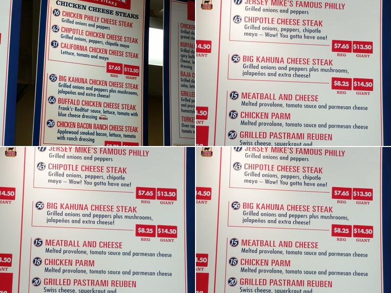 Jersey Mike's Subs Menu