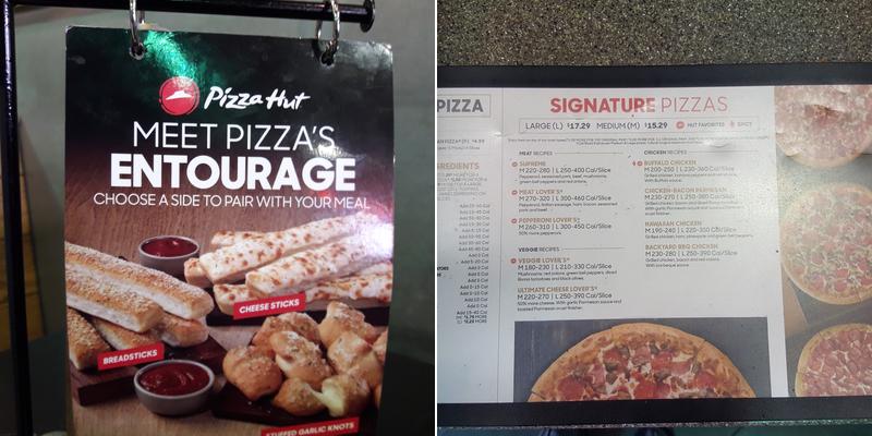 Pizza Hut Menu