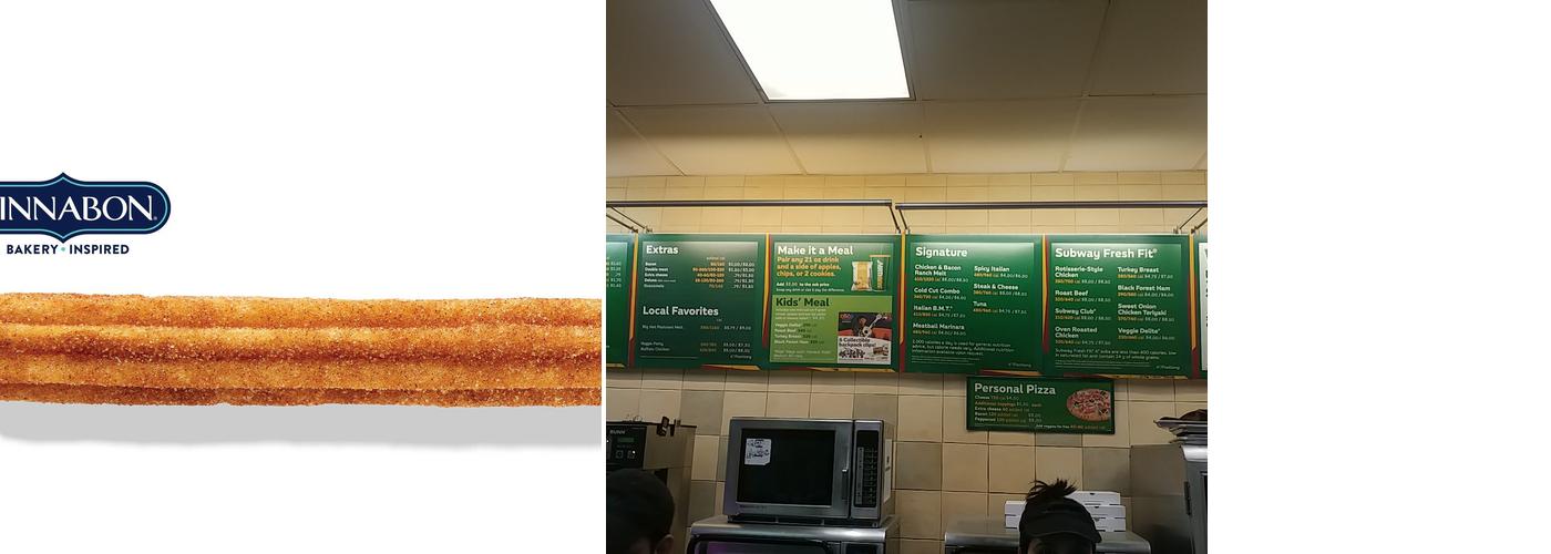 Subway Menu