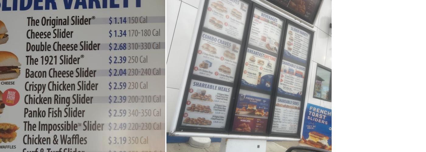 White Castle Menu