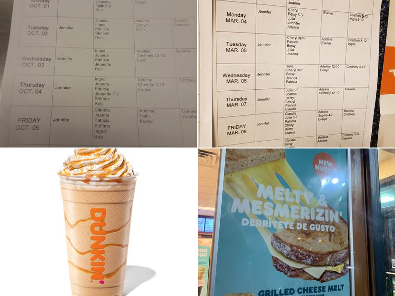 Dunkin' Menu