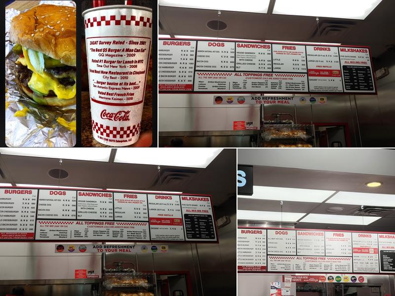 Five Guys Menu
