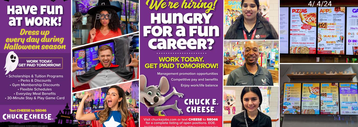 Chuck E. Cheese Menu