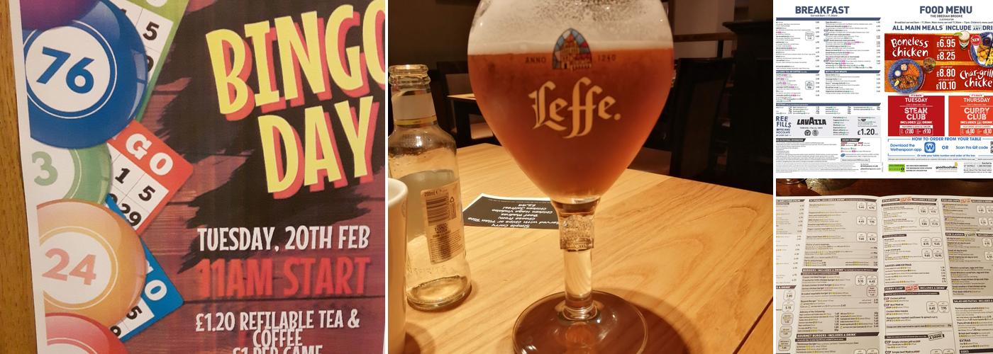 The Obediah Brooke - JD Wetherspoon Menu