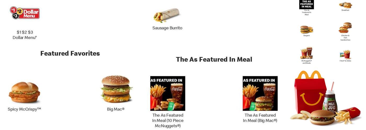 McDonald's Menu