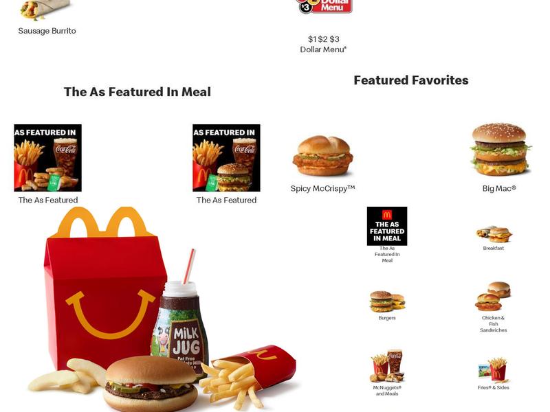 McDonald's Menu
