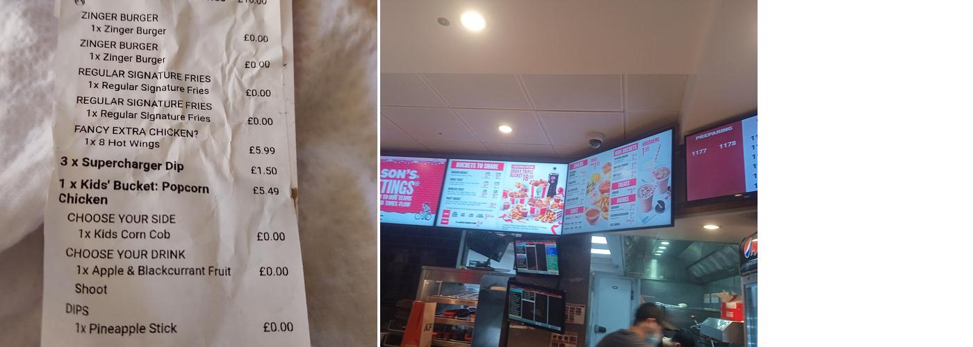 KFC Erdington - High Street Menu