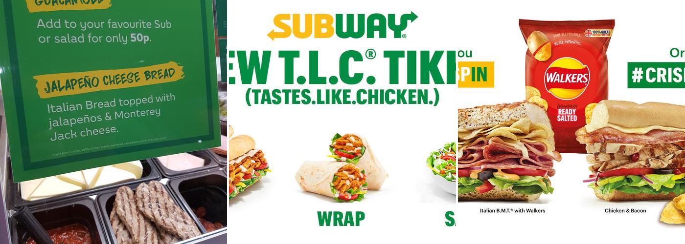 Subway Menu