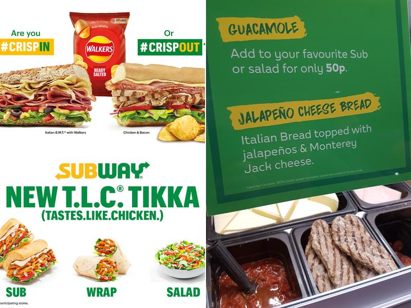 Subway Menu
