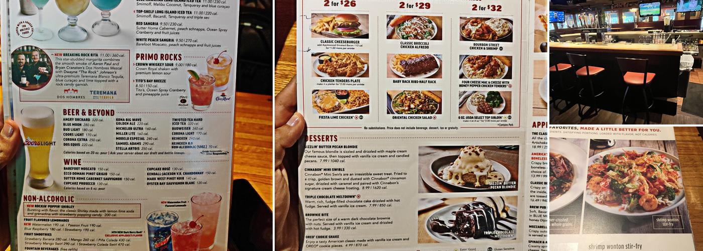 Applebee's Grill + Bar Menu