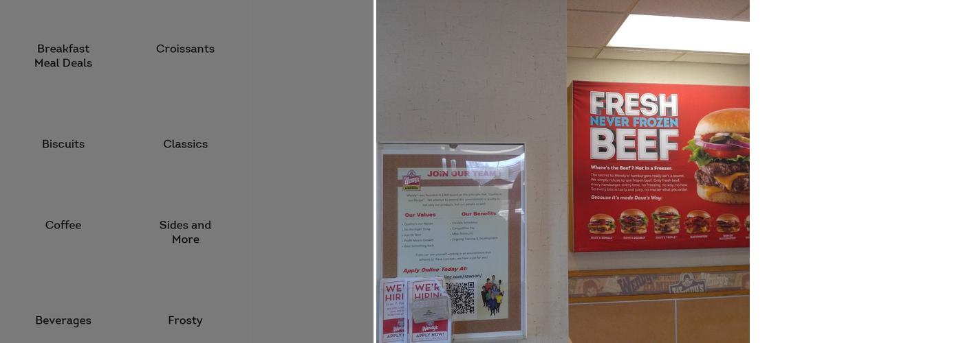 Wendy's Menu