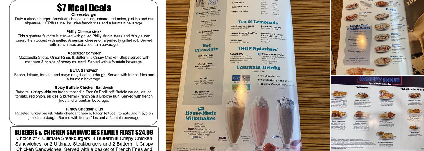 IHOP Menu