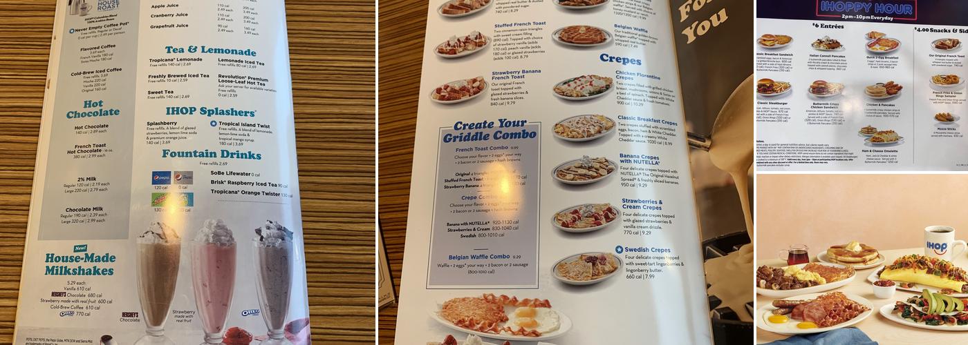 IHOP Menu