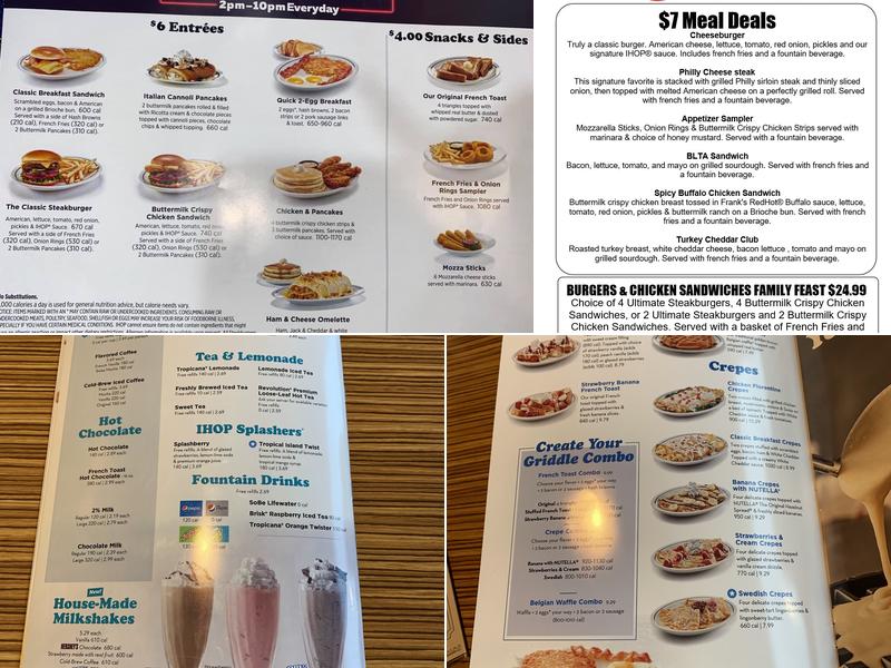 IHOP Menu