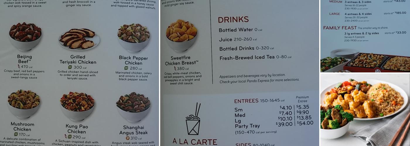 Panda Express Menu