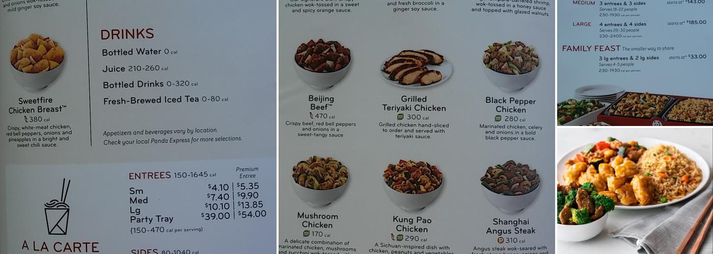 Panda Express Menu