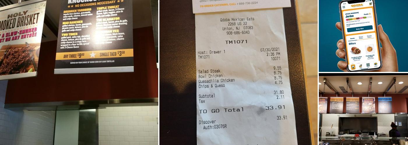 QDOBA Mexican Eats Menu