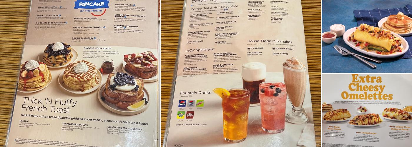 IHOP Menu