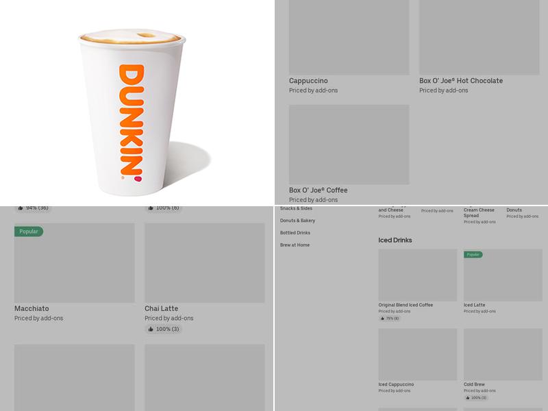 Dunkin' Menu