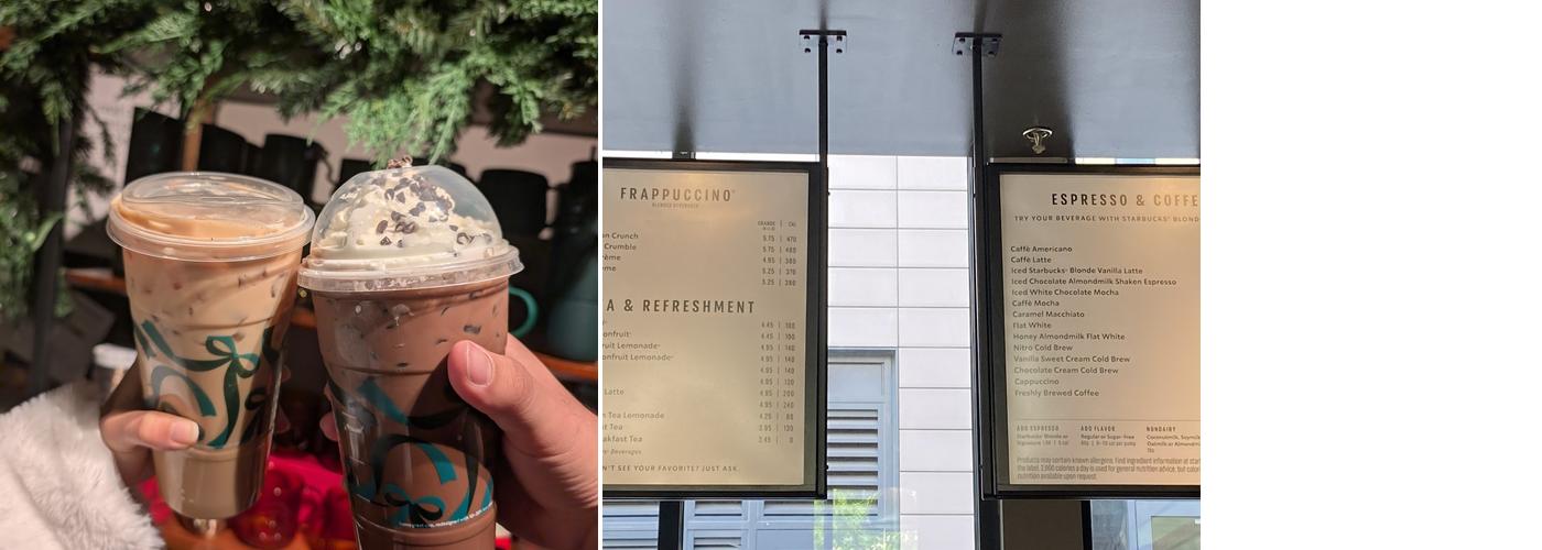 Starbucks Menu