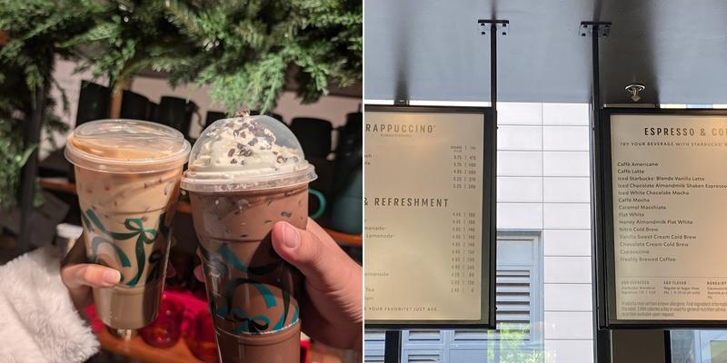 Starbucks Menu
