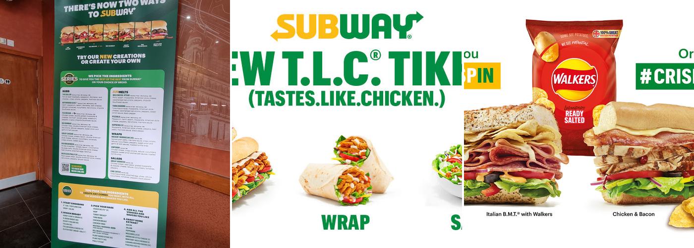 Subway Menu