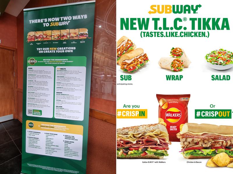 Subway Menu