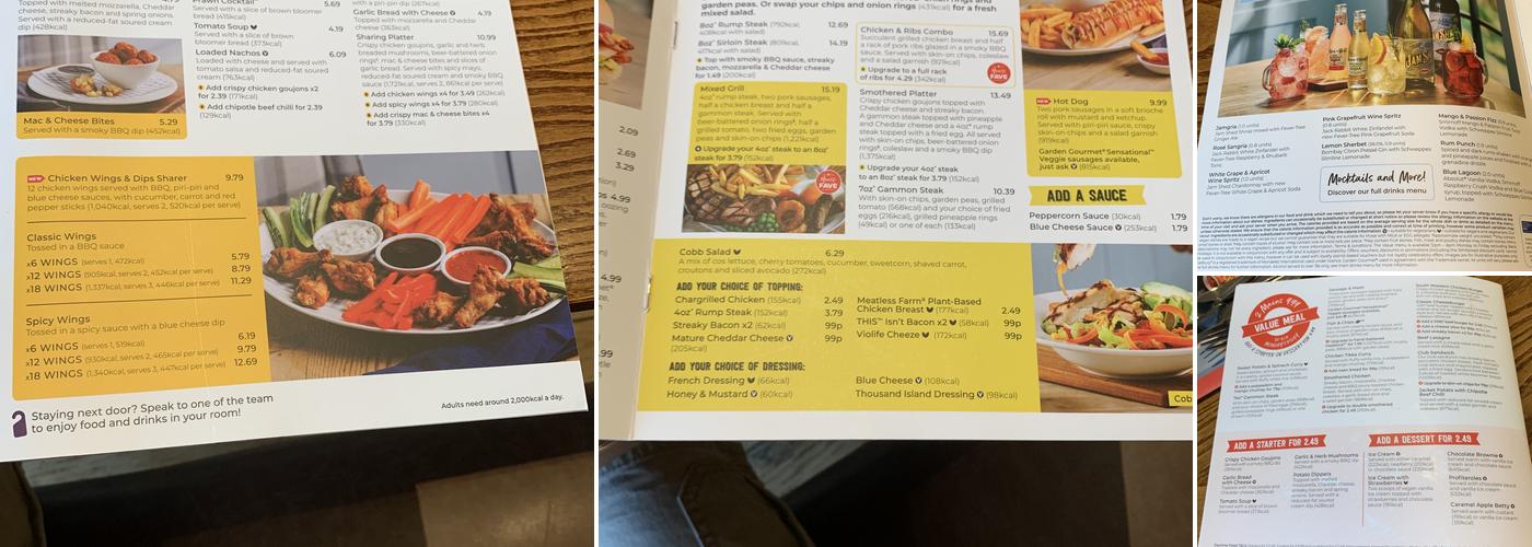 Woodhorn Grange Cookhouse + Pub Menu