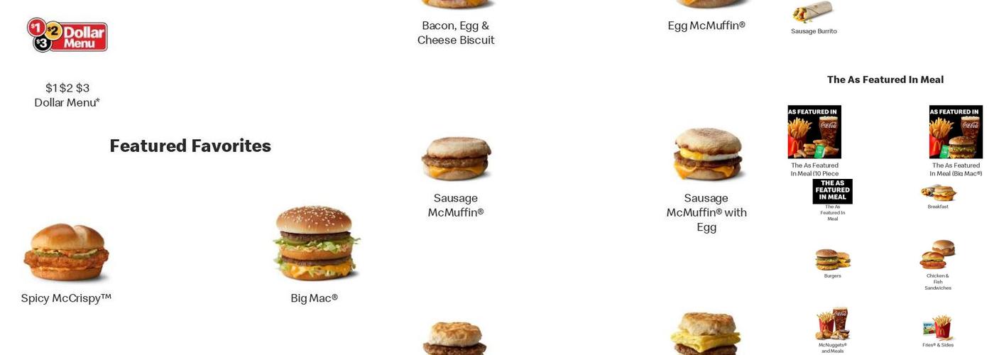 McDonald's Menu