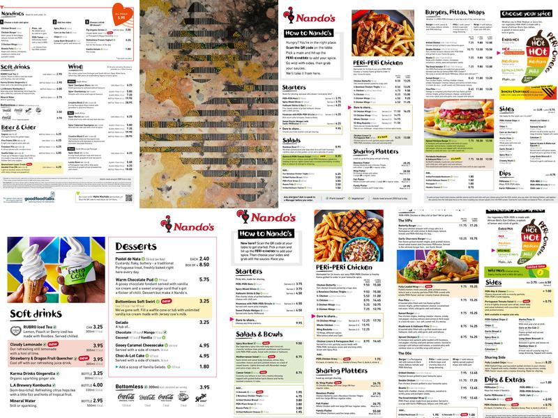 Nando's Boldon Menu
