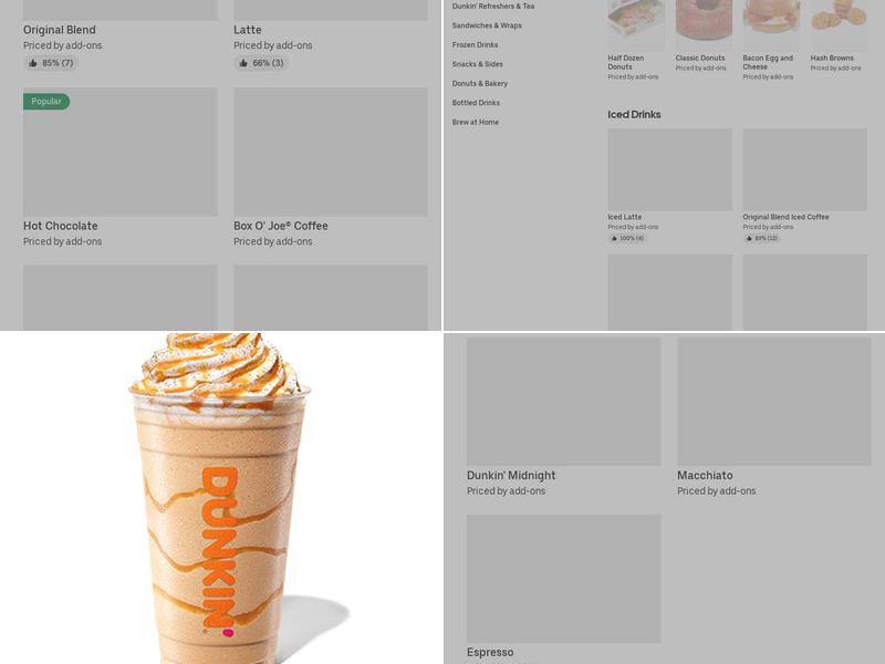 Dunkin' Menu