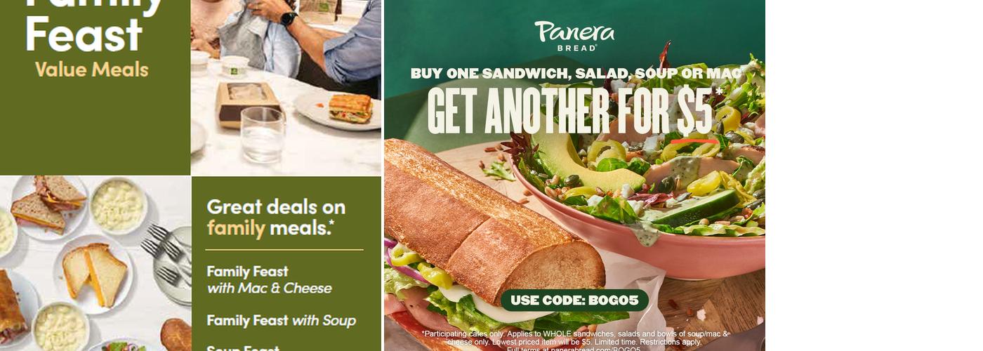 Panera Bread Menu