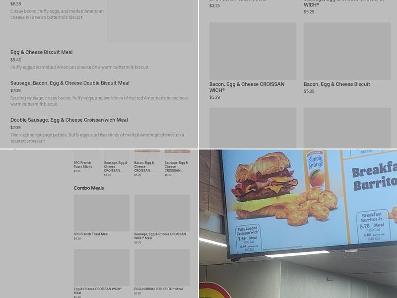 Burger King Menu